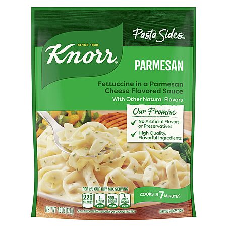4.3-Ounce Knorr Parmesan Pasta Sides  $0.75 w/ S&S + Free Shipping w/ Prime or on $35+