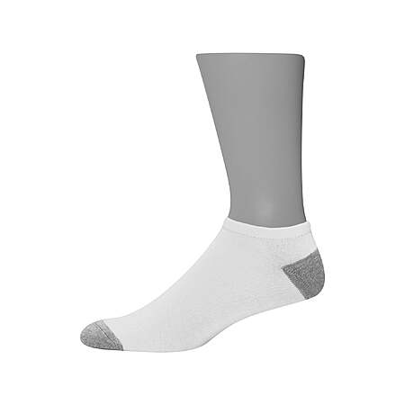 20-Pack Hanes Men's No Show Socks (White or Black) $9.25 + Free Shipping w/ Walmart+ or on $35+