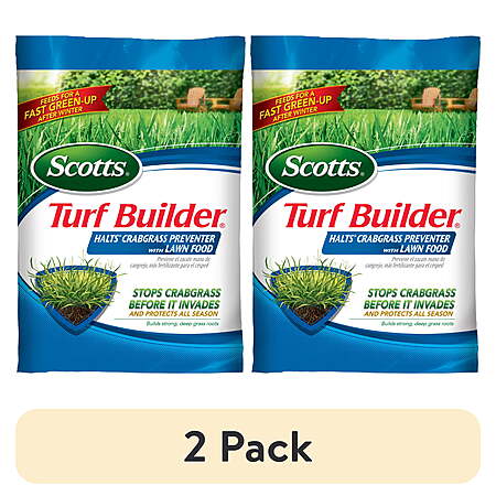 2-Pack Scotts Turf Builder Halts Crabgrass Preventer w/ Lawn Food (5,000-Sq. Ft. Coverage) $30.47 + Free Shipping w/ Walmart+ or on $35+