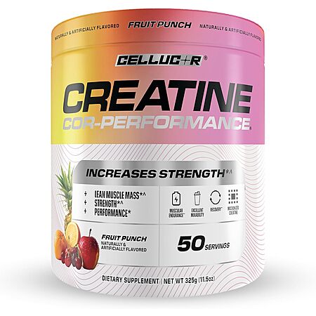 50-Serving Cellucor 5g Creatine Powder (Fruit Punch) $10.78 w/ S&S + Free Shipping w/ Prime or on $35+