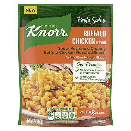 4.2-Oz Knorr Pasta Sides Buffalo Chicken Flavor Pasta $0.75 w/ S&S + Free Shipping w/ Prime or on $35+