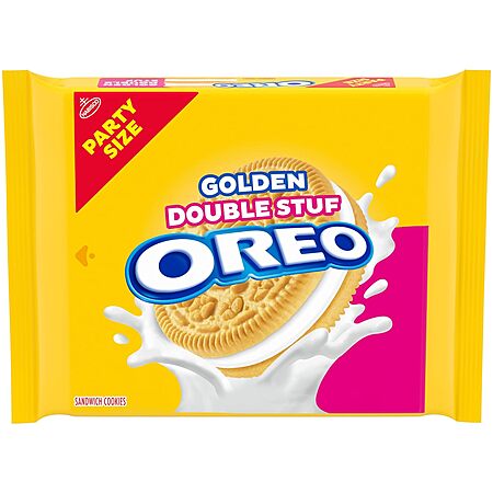 24.95-Oz Party Size OREO Double Stuf Golden Sandwich Cookies $3.89 w/ S&S + Free Shipping w/ Prime or on $35+