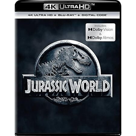 Jurassic World (4K Ultra HD + Blu-ray + Digital, Dolby Vision + Dolby Atmos) $14.99 + Free S&H w/ Prime or $35+