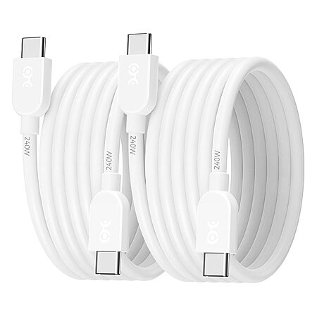 2-Pack 6' Cable Matters 240W USB-C Charging Cable (White or Black) $6.99 + Free Shipping w/ Prime or on $35+