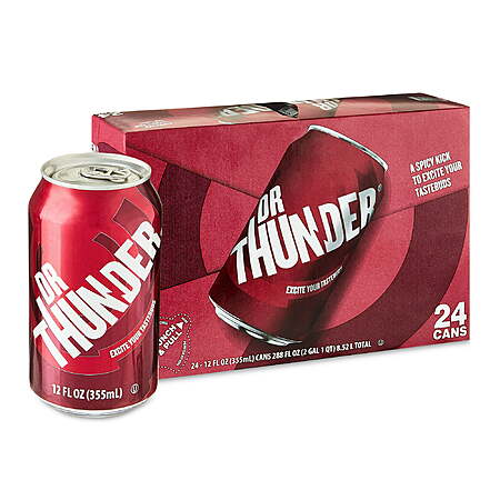24-Pack 12-Oz Great Value Soda Pop (Dr. Thunder & More)  $7.47 + Free Shipping w/ Walmart+ or on $35+