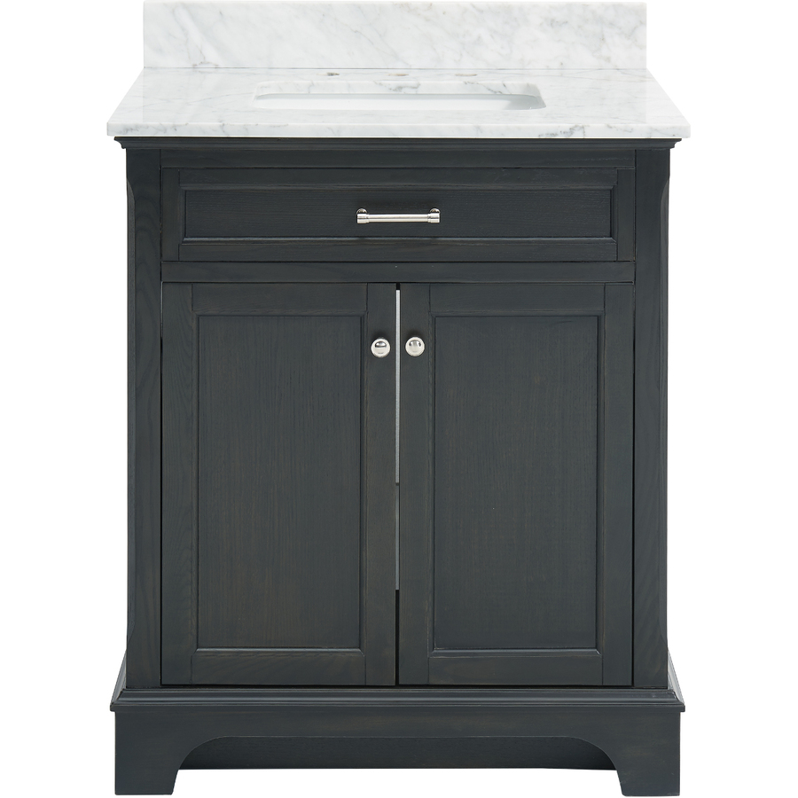 Lowe's: allen + roth Roveland Black Oak 30-in Undermount ...