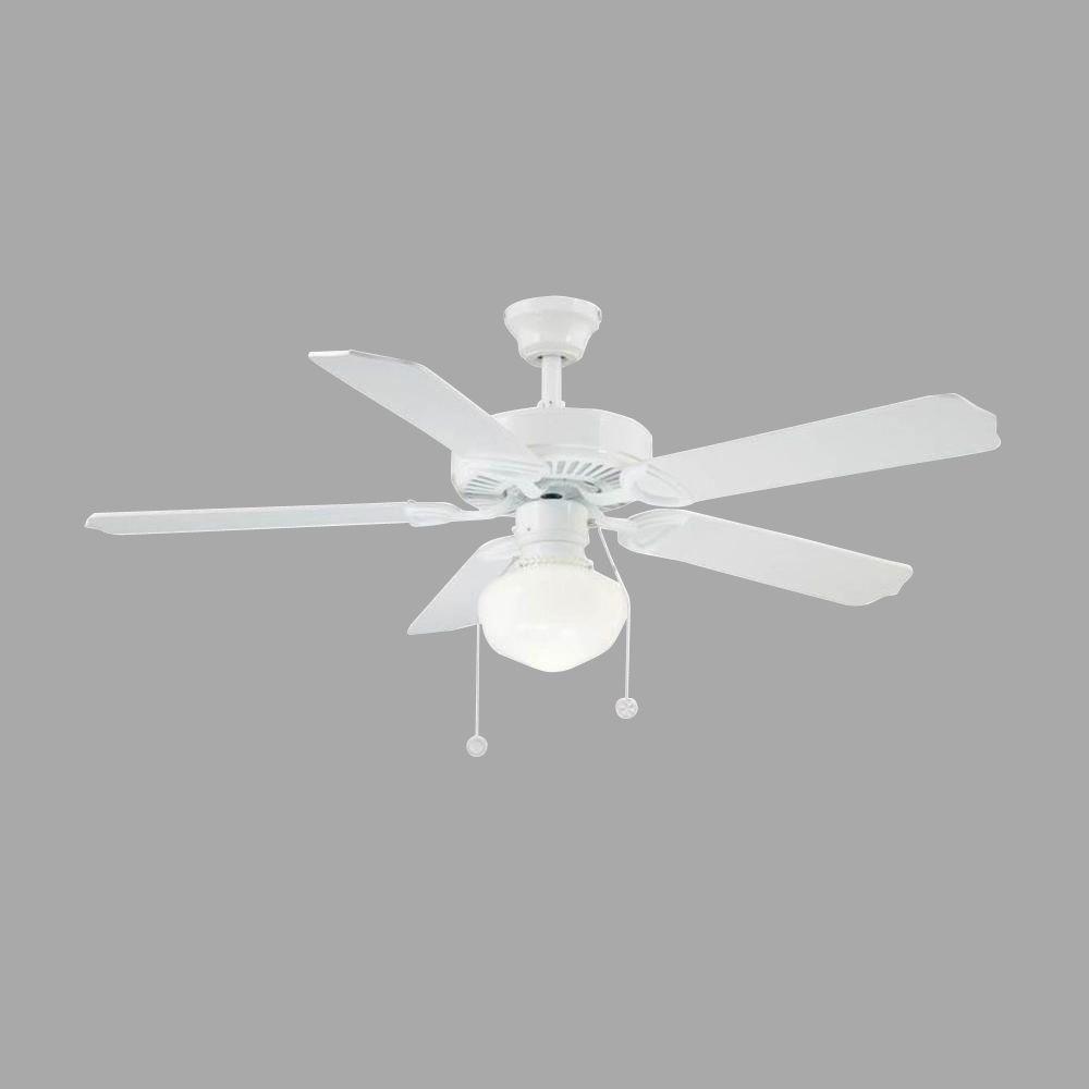 Home Depot Trimount 52 In Indoor White Ceiling Fan W