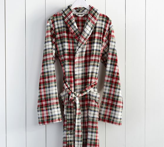 Pottery Barn Plaid Plush Robes Small Medium 18 39 Free