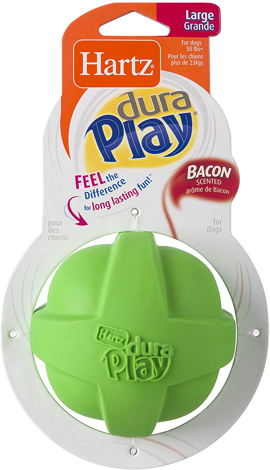 Hartz Dura Play Bacon Scented Dog Toy (Large Ball) $2.41 w/ S&S + Free S/H