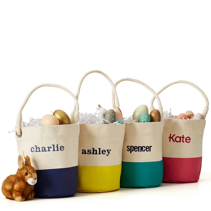 100% Cotton Canvas Bucket Tote (Yellow) $20 w/ Free Monogramming + Free Shipping