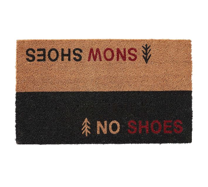 No Shoes Snow Shoes Doormat 11 Free Shipping Slickdeals Net
