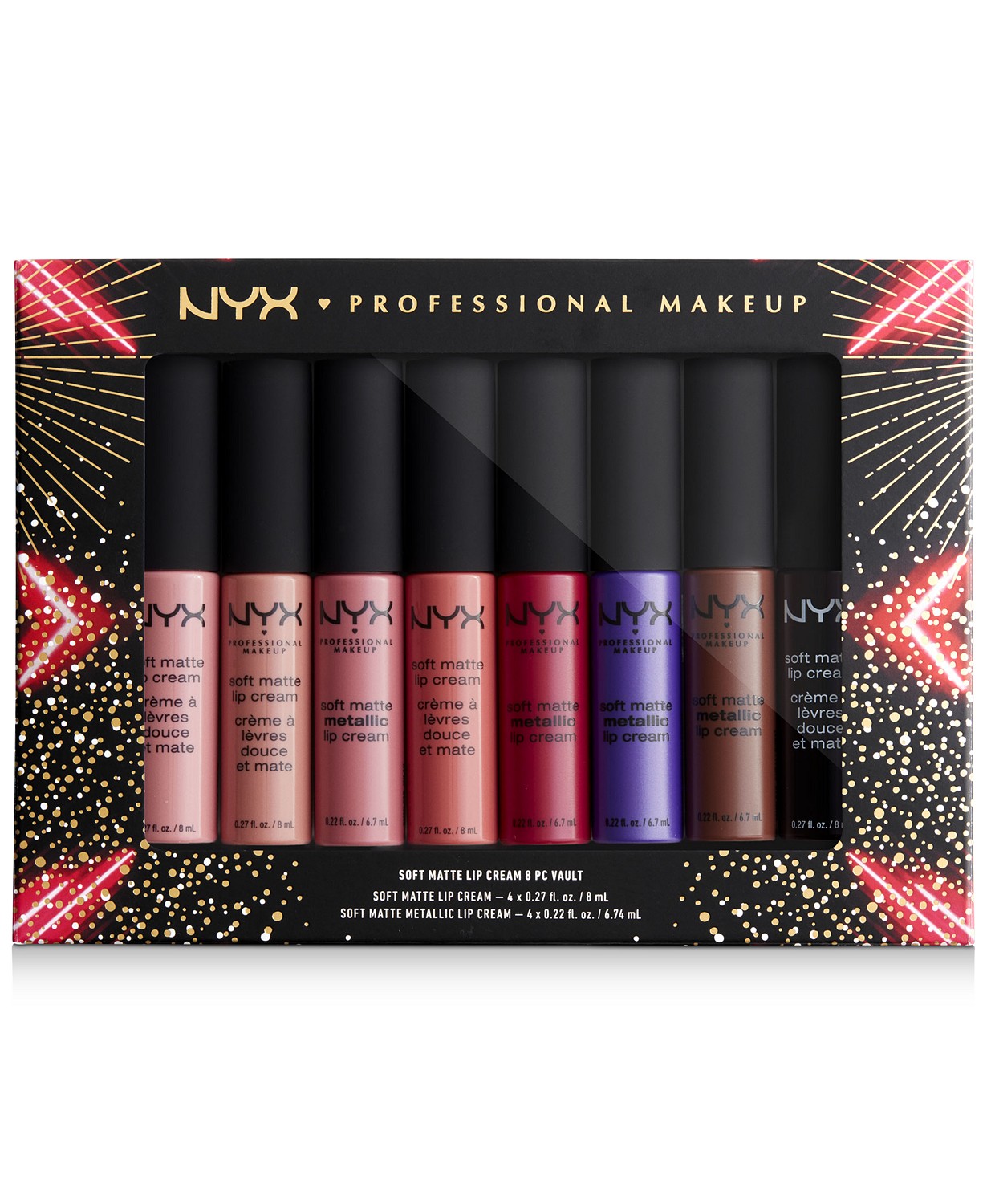 8-Pc NYX Professional Makeup Soft Matte Lip Cream Lipstick Set $19 & More at Macy's w/ Free Store Pickup