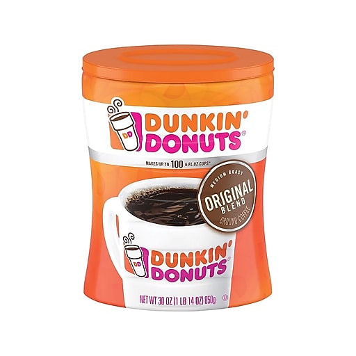 30-Oz Canister Dunkin' Donuts Original Blend Ground Coffee (Medium Roast) $11.79 + Free Shipping