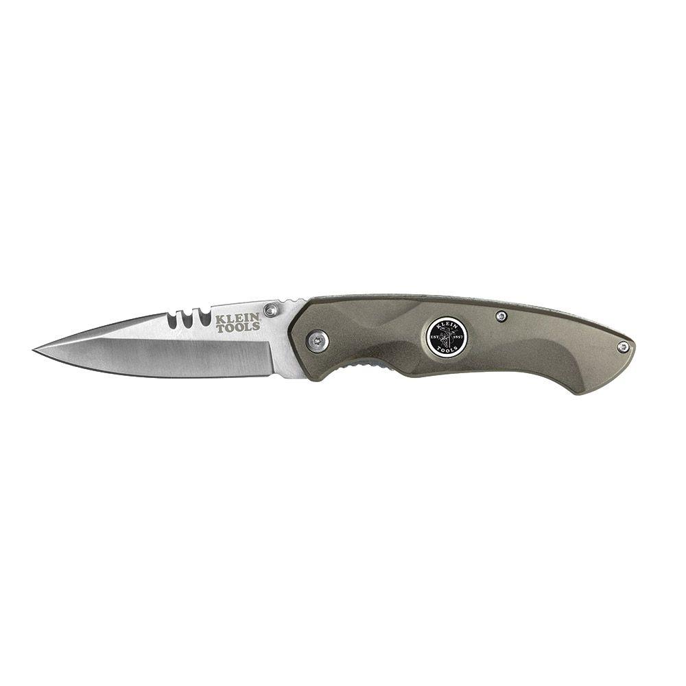 3.5" Klein Tools Stainless Steel Straight Edge Drop Point Pocket Knife $12.90 at Home Depot w/ Free Ship on $45+