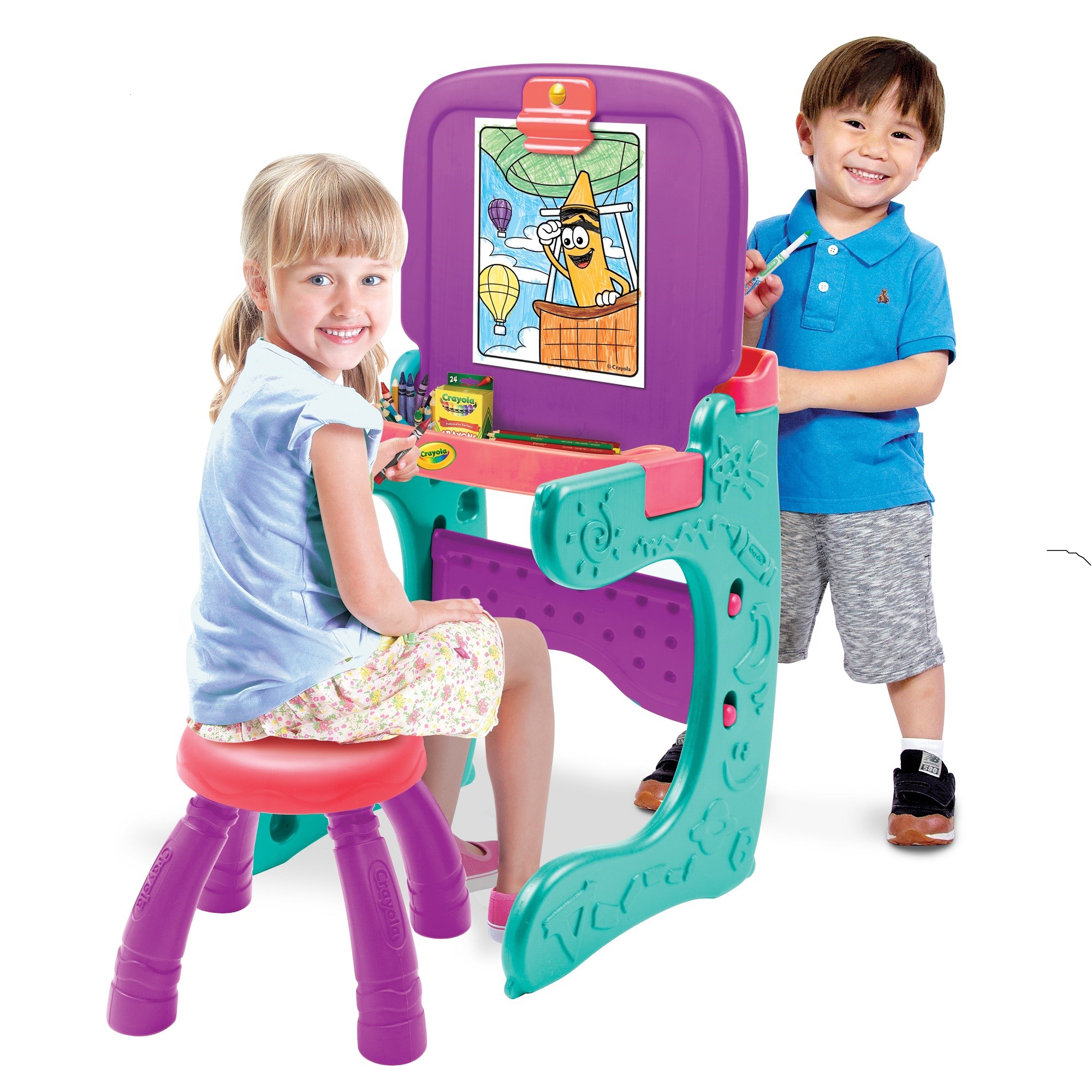 Crayola Kid S Art N Activity Studio Convertible Easel Desk W