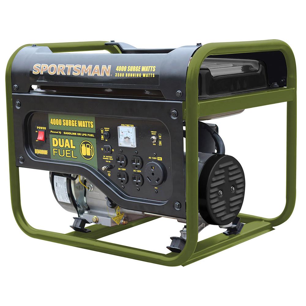Sportsman 4,000/3,500-Watt Dual-Fuel Powered Portable ...
