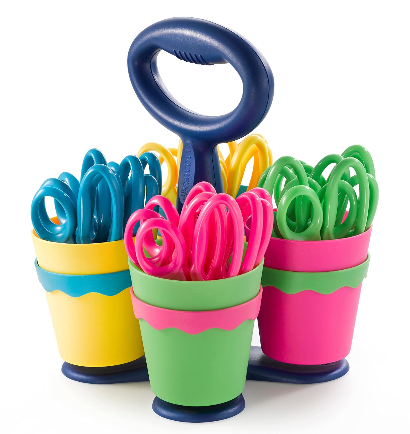 Westcott School Scissor Caddy & 24 Kids Scissors with Anti-Microbial Protection $14 + Free Shipping w/ Prime