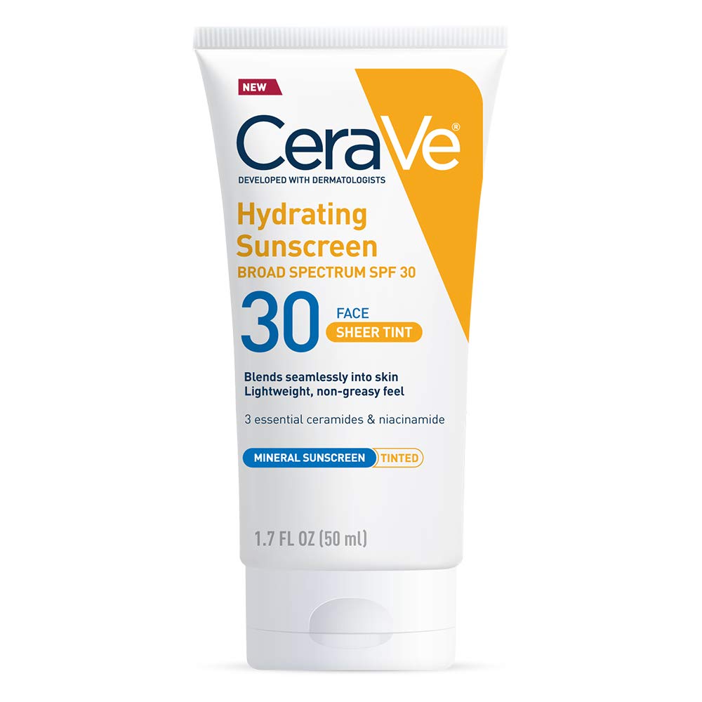 1.7-Oz CeraVe Hydrating Mineral Sunscreen SPF30 (Sheer Tint) $11 + Free S&H w/ Prime or $25+