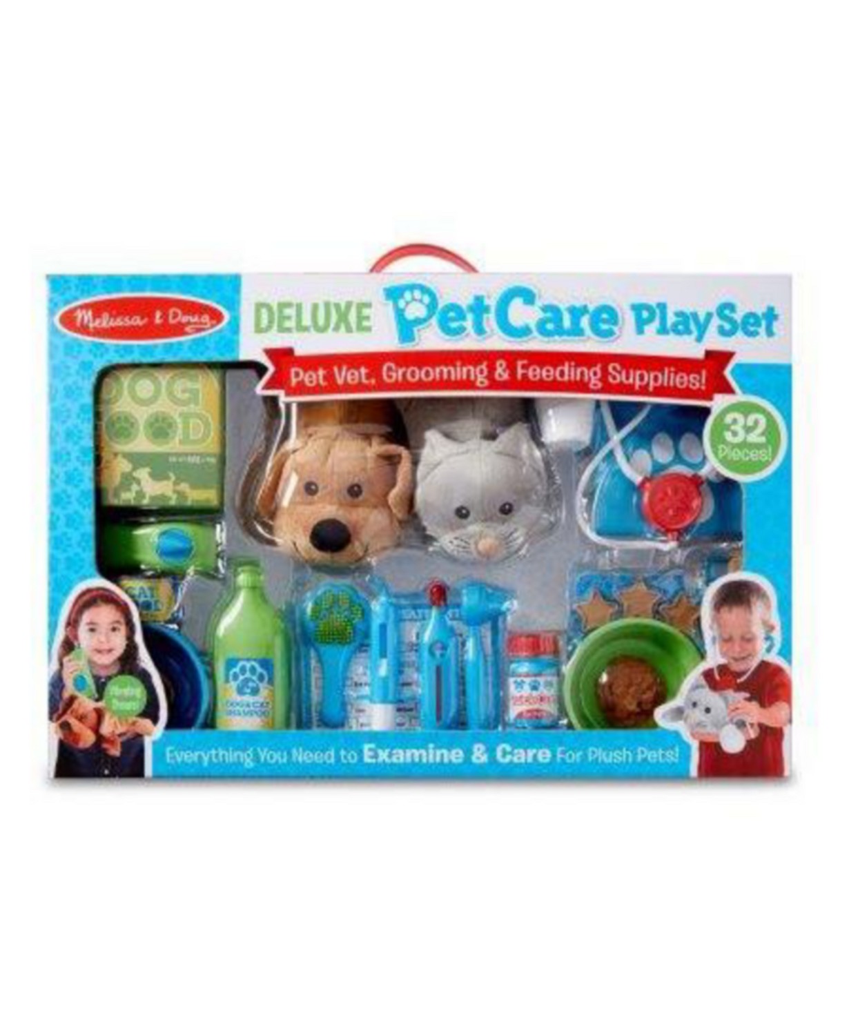 32-Piece Melissa and Doug Deluxe Pet Care Play Set $30 + Free Shipping