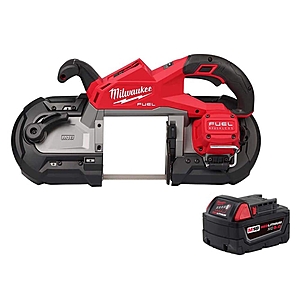Milwaukee M18 FUEL 18V Lith-Ion Brushless Cordless Deep Cut Band Saw w/ (1) 5.0 Ah Battery 2929-20-48-11-1850 - $299