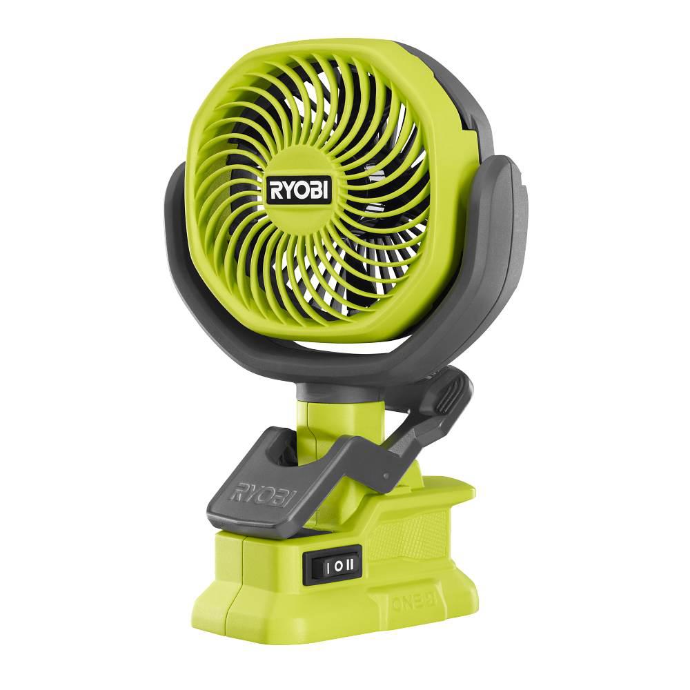 RYOBI ONE+ 18V Cordless 4 in. Clamp Fan (Tool Only)-PCF02B - $19.97 Home Depot
