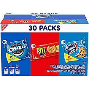 30- Count Nabisco Cookies & Cracker Variety Pack- OREO, RITZ & CHIPS AHOY! $7.58 w/S&/S Amazon