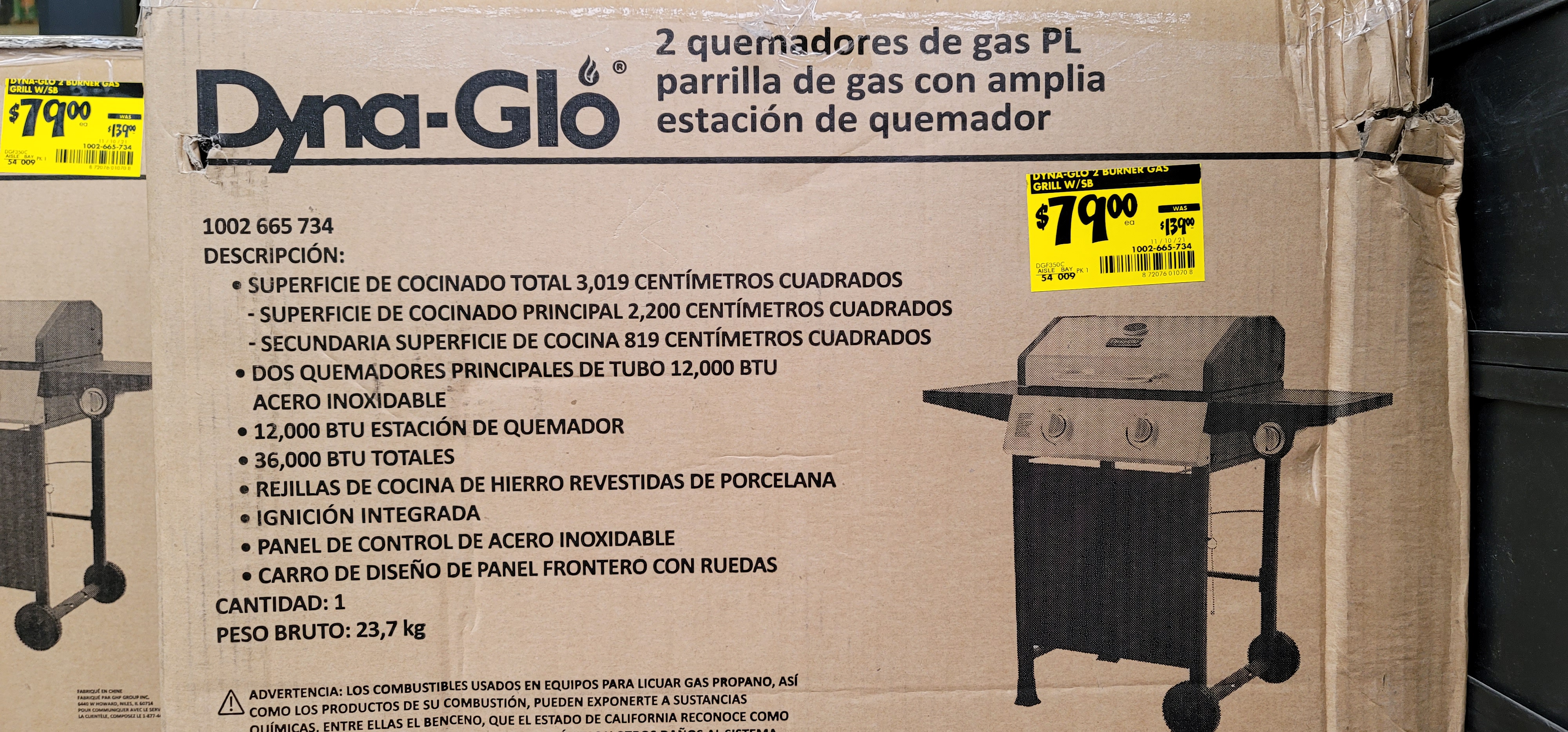 Dyna-Glo two burner grill Home Depot -YMMV $79