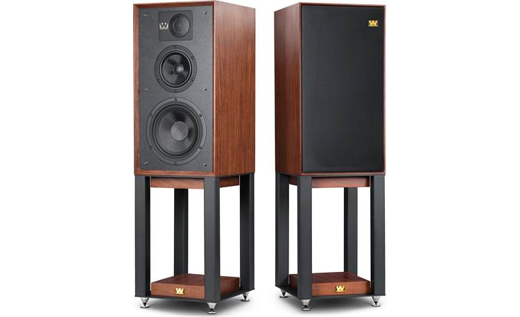 Wharfedale LINTON Heritage (Red Mahogany) Matched pair of stand-mount speakers with speaker stands at Crutchfield $1500