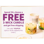 Bath &amp; Body Works 3-Wick Candles - Five (5) 3-Wick Candles + Free Tote &amp; Free Shipping for $55.80+tax