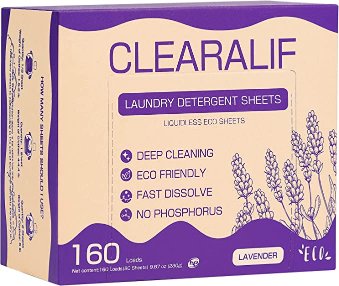 CLEARALIF Laundry Detergent Sheets up to 160 Loads (80sheets) 11.99