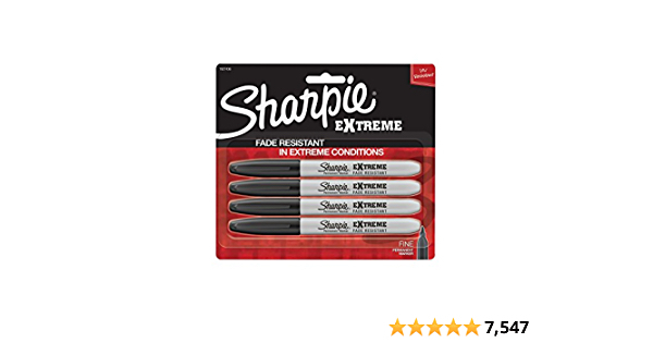 Sharpie Extreme Permanent Markers, Black, 4-Count - $2.97