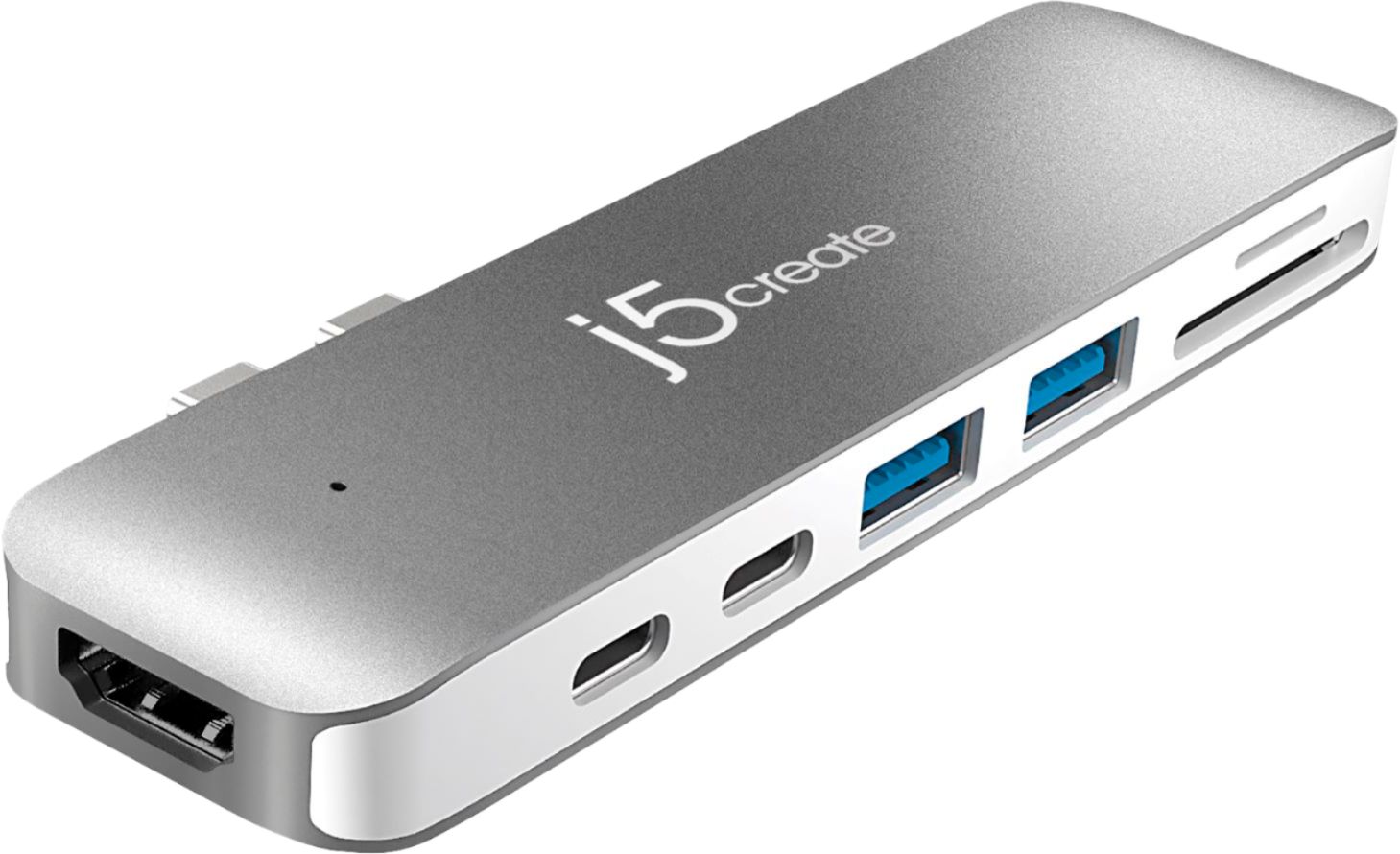 j5create JCD382 Ultra Drive Mini Dock for Select Apple MacBook Laptops - silver $36.99