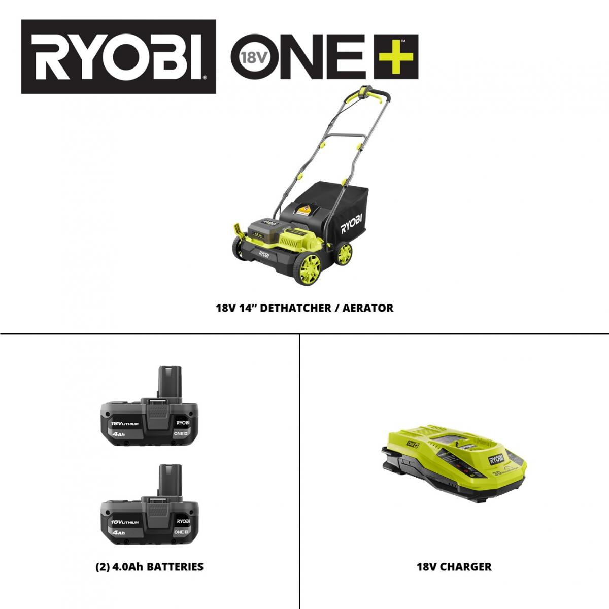 Ryobi hotsell dethatcher 40v