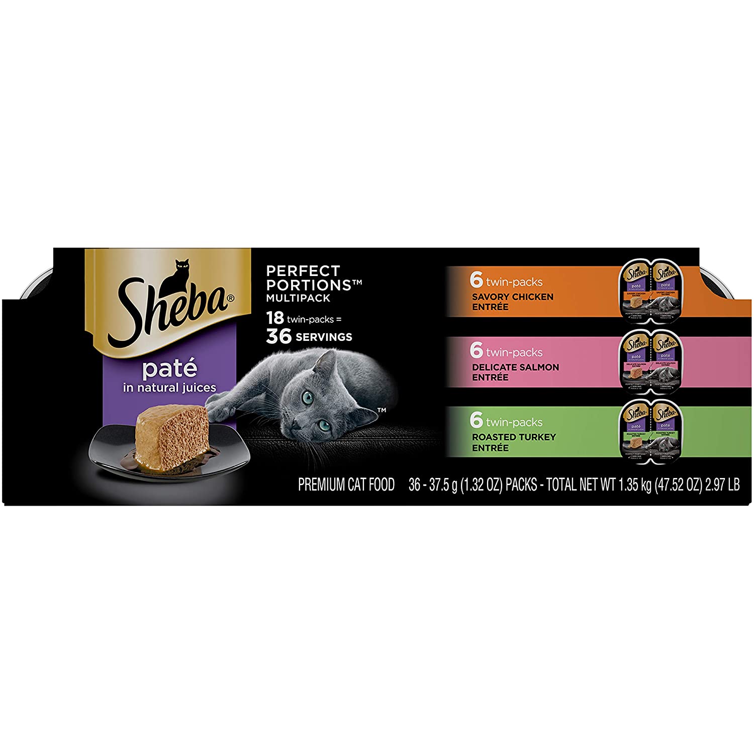 Sheba Perfect Portions Pate Wet Cat Food Tray Variety Packs S S 14 05 Slickdeals Net