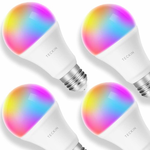 Smart WiFi Light LED Bulbs - Work with Alexa, Google Home, 4 Pack  $26.99