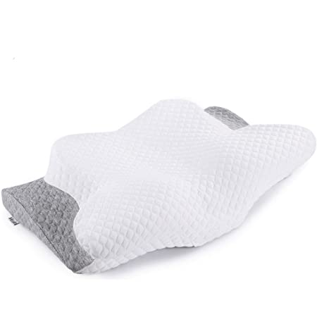 Elviros Cervical Memory Foam Pillow, Contour Pillows for Neck and Shoulder Pain, Ergonomic Orthopedic Sleeping Neck Contoured $35 at Amazon F/S