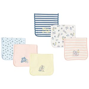 Amazon Essentials Disney | Marvel | Star Wars | Princess Girls' Burp Cloths, Pack of 6, 6-pack Alice Tea Party, One Size $  19