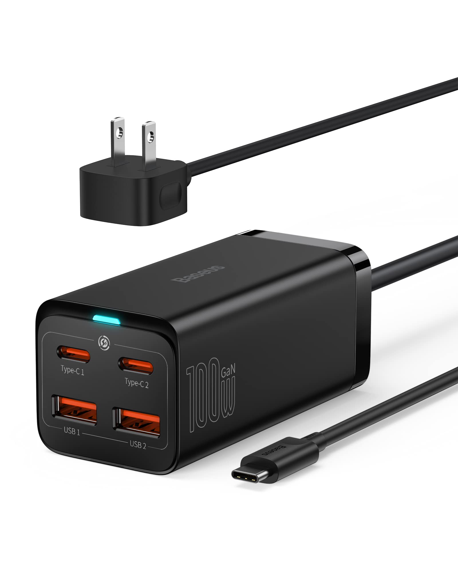 USB C Charger, 100W PD Charger Block, 4-Ports