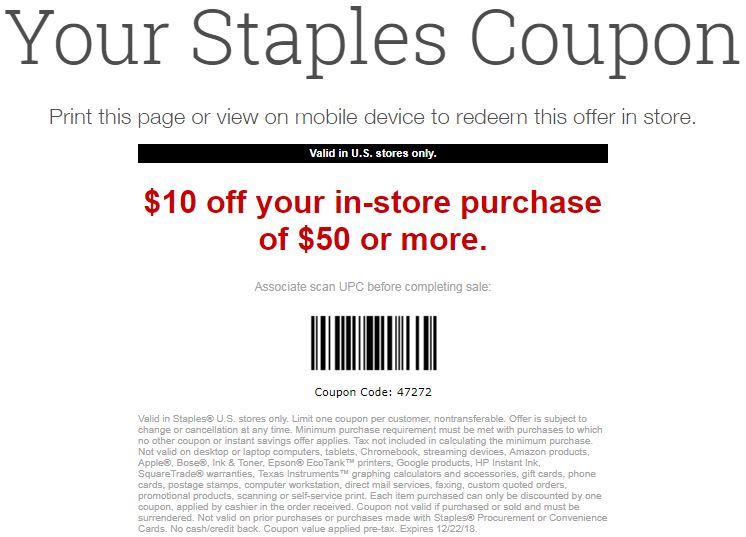 Staples $25 off $75 coupons - Page 5 - Slickdeals.net