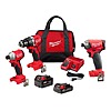 Home depot : M18 18-Volt Lith-Ion Brushless Cordless Compact Hammer Drill/Impact Combo Kit w/2 Batteries &amp;amp; M18 FUEL Impact Driver $269