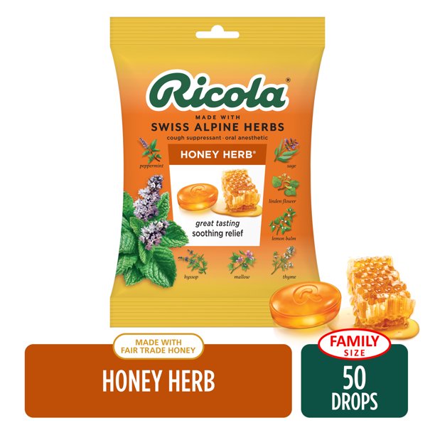 Ricola Cough Drops - Honey Herb - Case Of 12 - 50 Count $3.83 at Walmart