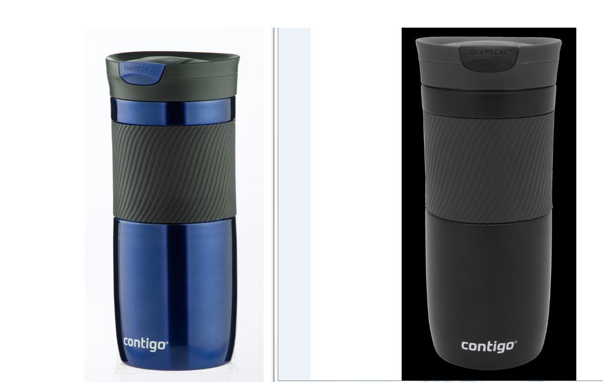 Contigo SNAPSEAL Byron Travel Mug 20oz Monaco Blue Stainless Steel Insulated Cup