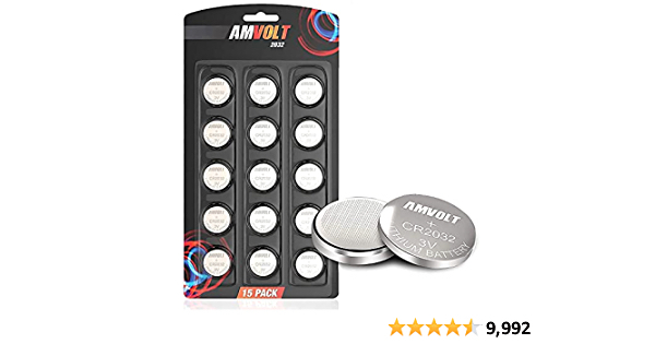 2 x 15 Pack AmVolt CR2032 Battery 220mAh - $5.15