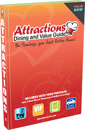Attractions Dining & Value Guide Coupon Book - $10 Off w/ Promo Code