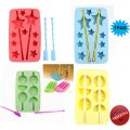 2 Pack Set Silicone Ice Cube Tray with Stir Sticks $4.99 + Free Shipping