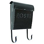 50% OFF NACH French Euro Rustic Mailbox, Black $27.50 w/ coupon + Fs Amazon