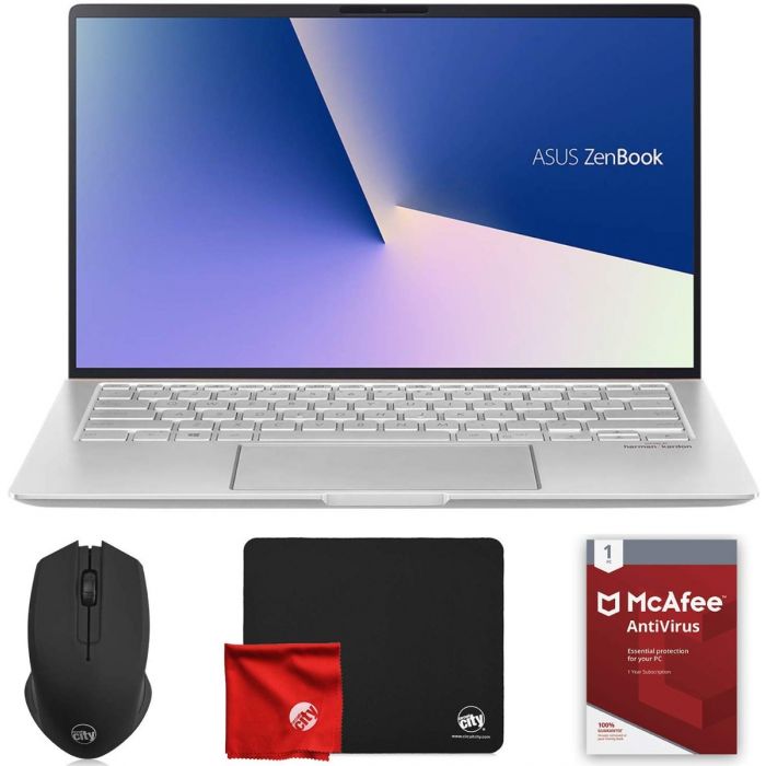 ASUS Zenbook UM433D - Ultraslim 14" FHD - AMD Ryzen 7-3700U - 8GB RAM - 512GB SSD - Laptop Computer Bundle with McAfee Antivirus 1-Year $699.99 + FS @ circuit city