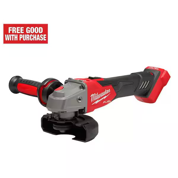 M18 FUEL 18V Lithium-Ion Brushless Cordless 4-1/2 in./5 in. Grinder with Variable Speed & Slide Switch (Tool-Only) Hacked for $132.42