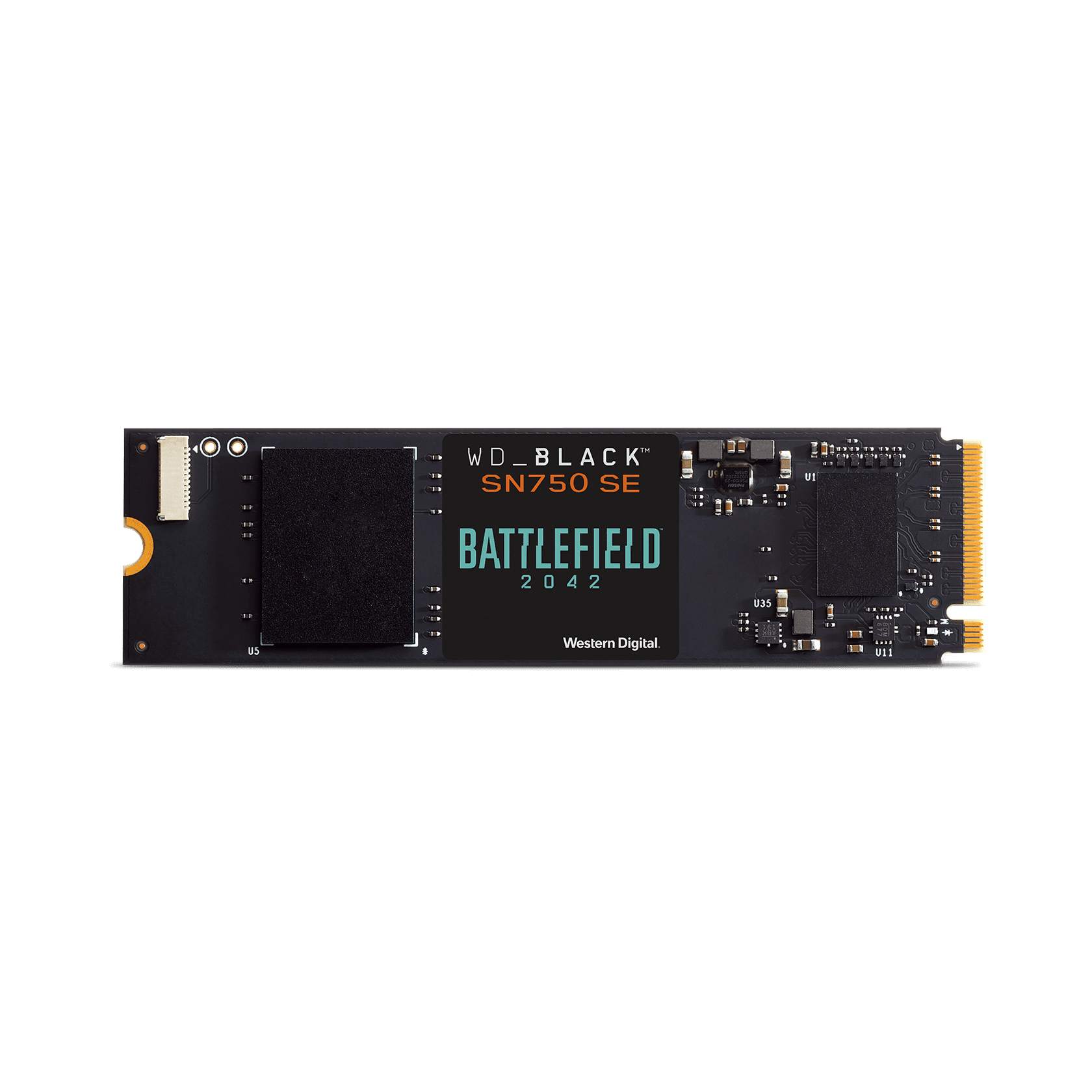 WD_BLACK 500GB SN750 SE NVMe SSD with Battlefield 2042 Game Code Bundle, Internal M.2 2280 Gaming Solid State Drive - WDBB9J5000ANC-NRSN $29.99