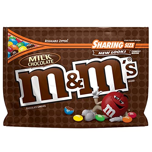 M&M's Milk Chocolate 10.7 oz Sharing Bags-Pack of 12-$21.95